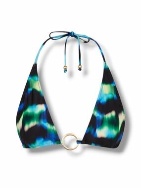Kulani Kinis Ring Halter Bikini Top - Ocean Mischief